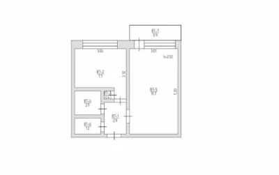 Продаю 1к квартиру на пр.Центральном р-н Будинку вчителя. ц1