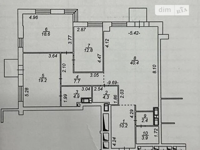 Sale of 3-room apartment 126 sq. m. on Vasylya Tyutyunnyka st. 39/2 •