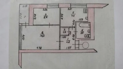 !! Продаж 2во кімнатної квартири в центрі міста