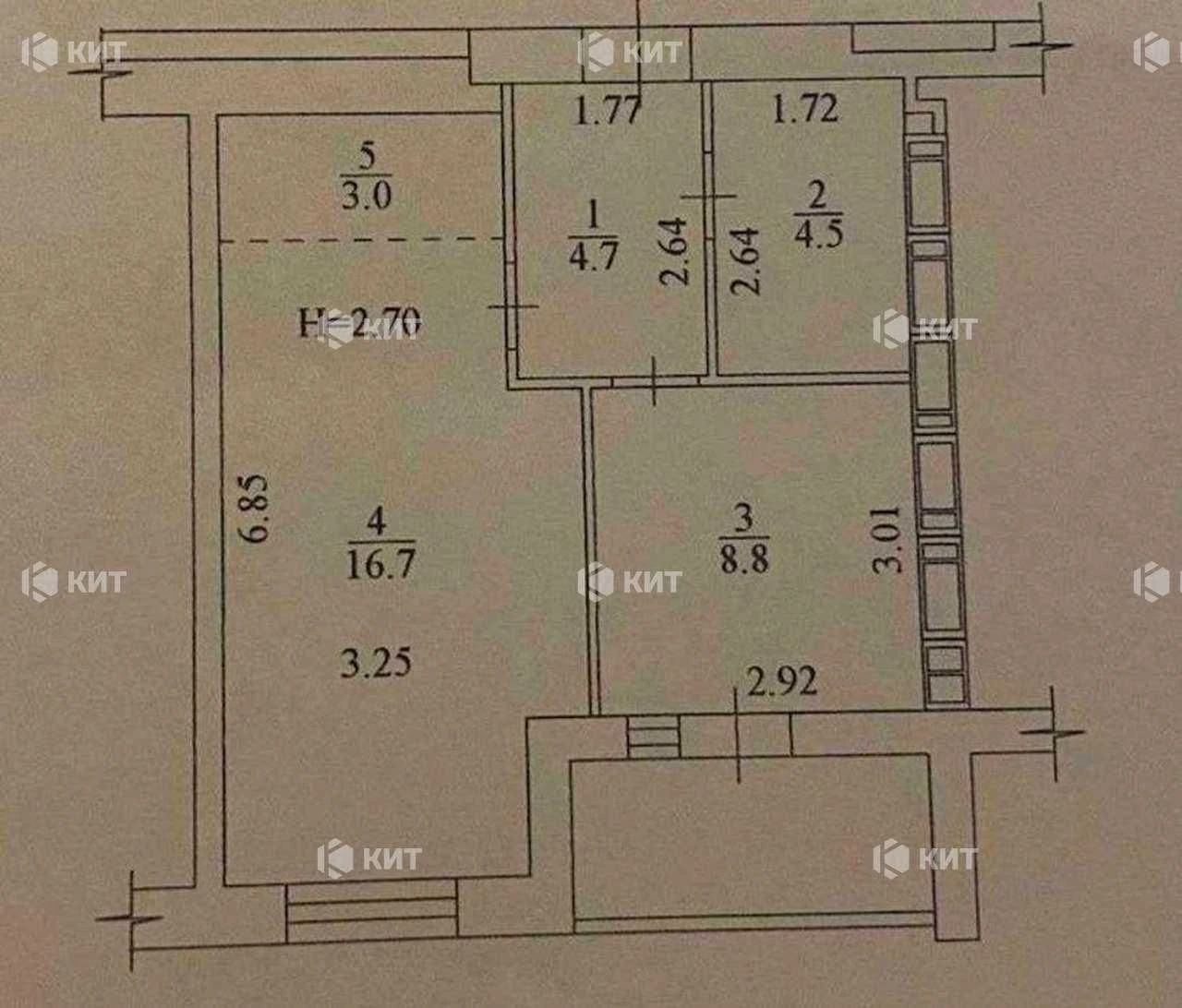 1к. 39.7м2 ХТЗ, ЖК Мира 3, м. Индустриальная, Мира ул. 41, R
