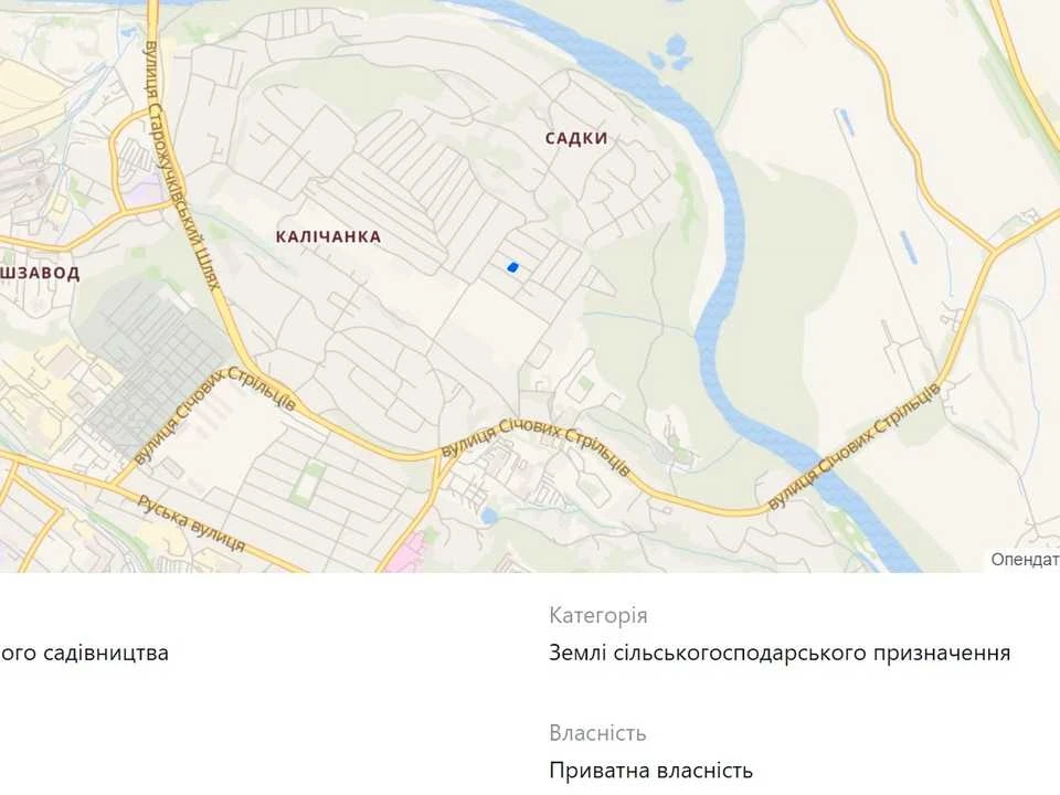 Ділянка. Чернівці, Смотрицька вул.