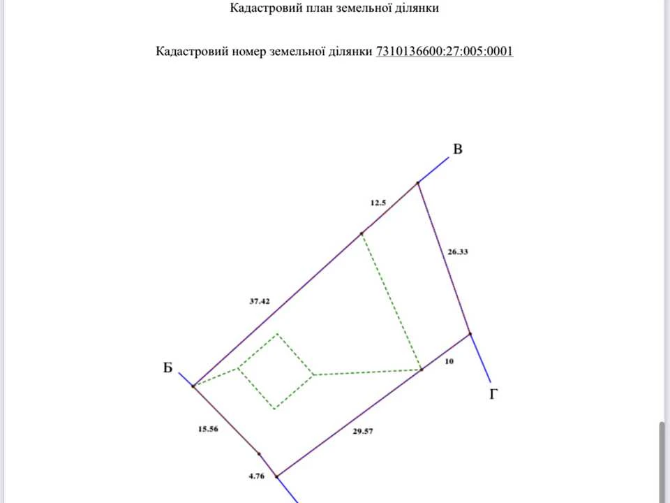 Ділянка. Чернівці, Калинівська вул.