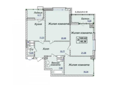 Продаж / Квартира / 105 м2 / ЖК Новопечерські Липки / Печерс