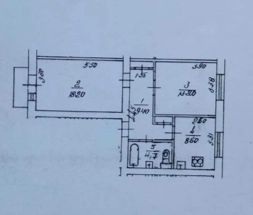 Продаж 2-кім. квартири S-55 м. кв. вул. Арсенальна 17 Печерс