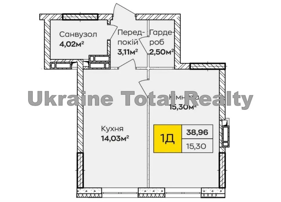 Residential complex Synergy Kyiv! 1 bedroom apartment 39m2! eOselya/Roztermin