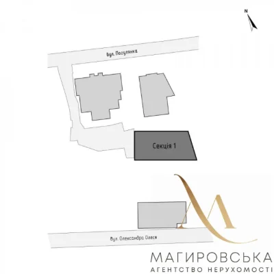 Продаж 2кім. квартири в клубному будинку "Вілла Погулянка""