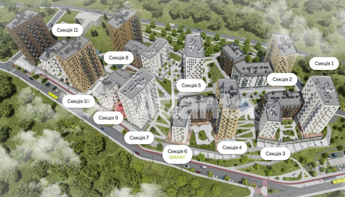 Продаж 1-кім квартири в ЖК Viking Hills  на вул.Щурата