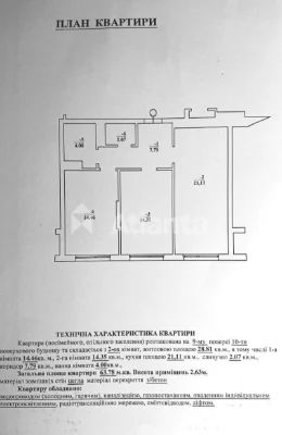 Двокімнатна квартира в "Місті Трав"