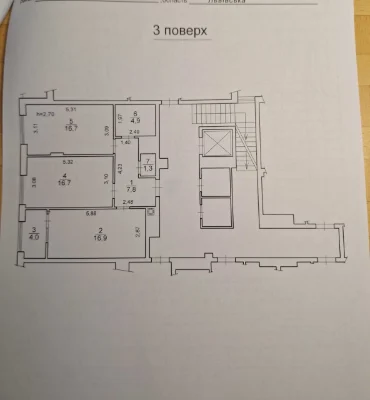 2к в. Перфецького ("Гетьман") пл. 68м, 3/8ц у ЗДАНОМУ малопі