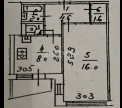 1-room apartment, 35 sq.m