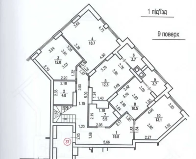 Без комісії для покупця! Продаж 4-кімнатної дворівневої квар