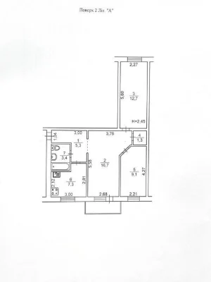 Sale of 3-room apartment 58.5 sq. m on Holosiivskyi Avenue • ID 3