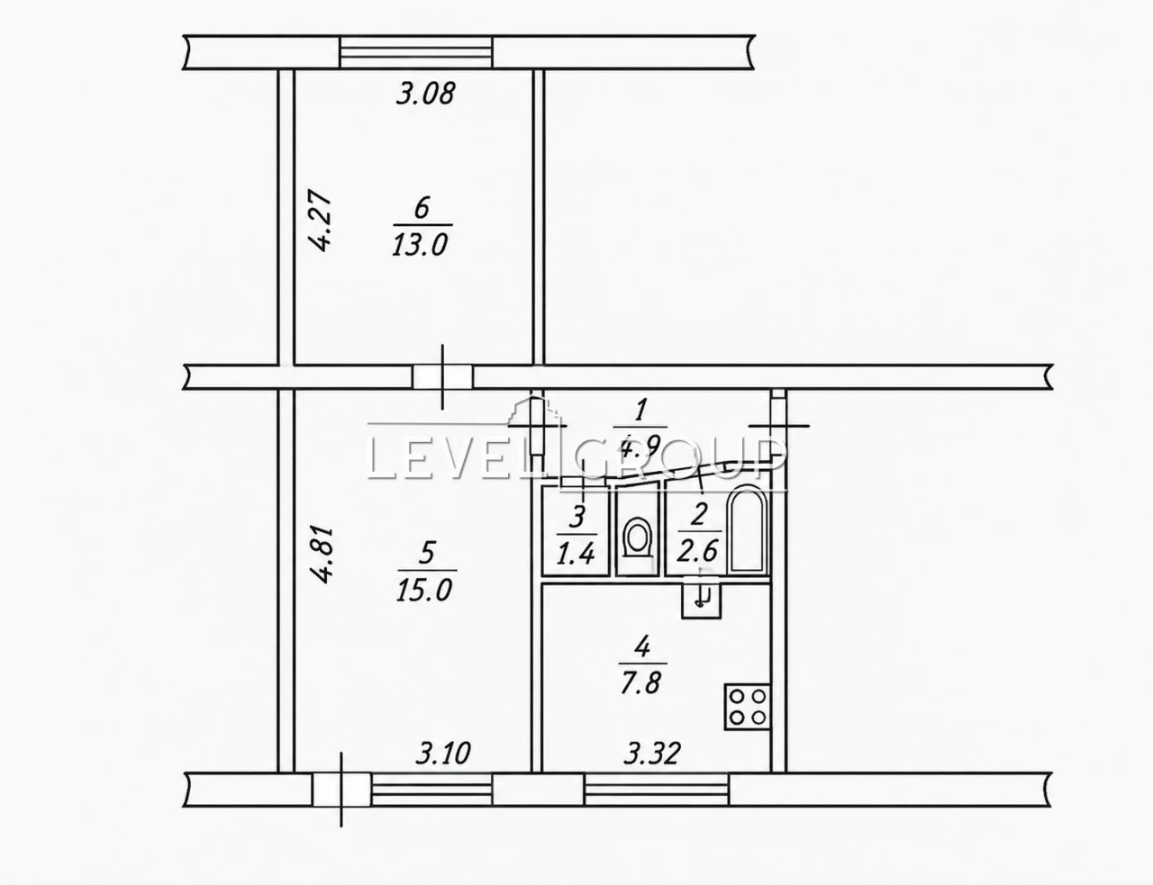 Продаж 2-кімнатна квартира Миколи Кибальчича 14 | Воскресенк