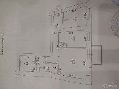 3-комнатная квартира, 76 кв.м