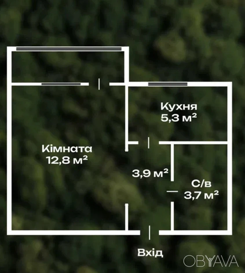 1-комнатная квартира, 27.7 кв.м