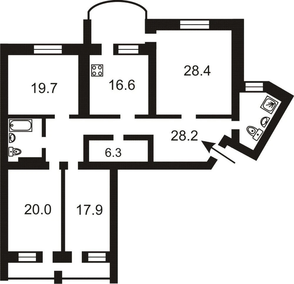 Без% Продаж 4 кім. квартири 167м в ЖК Оазіс, просп. Івасюка,