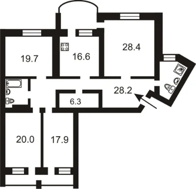 Без% Продаж 4 кім. квартири 167м в ЖК Оазіс, просп. Івасюка,