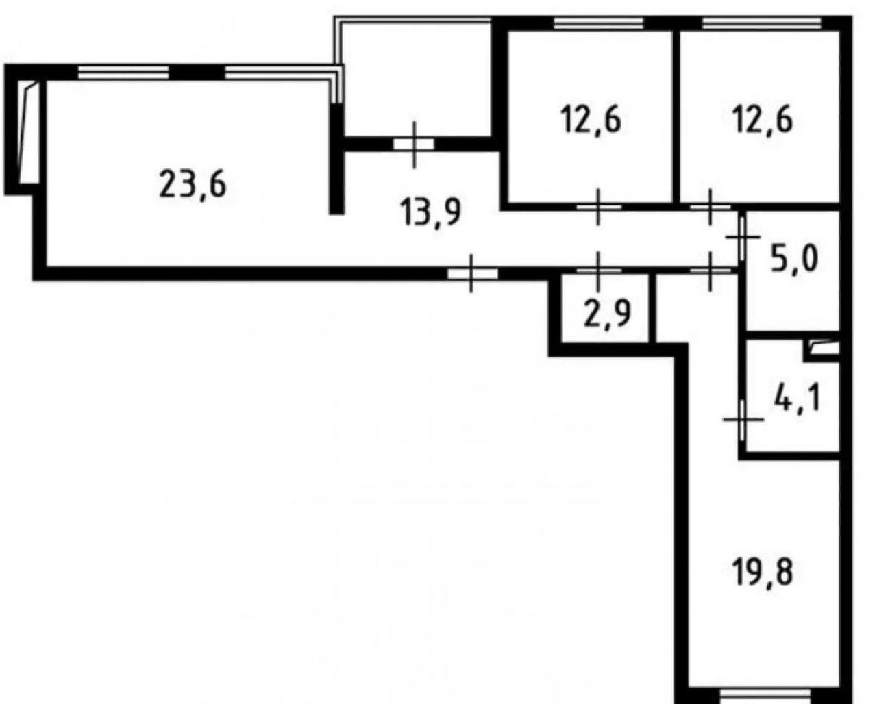Продаж 3-кімнатної квартири 96,6 м2 | ЖК Зарічний | метро Сл
