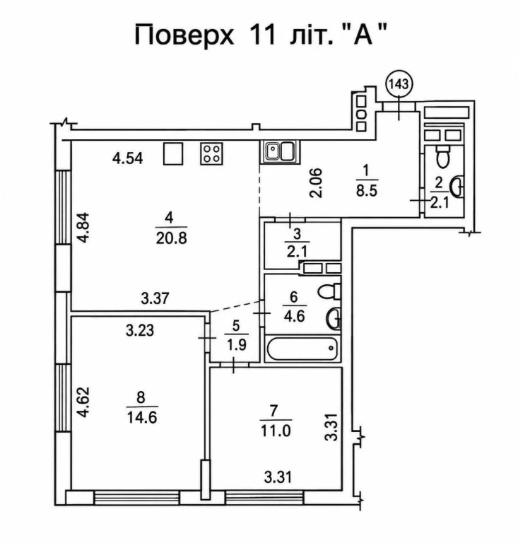 Продаж 2к квартири  Варшавський без %, Київ, 65,5 м2 Виногра