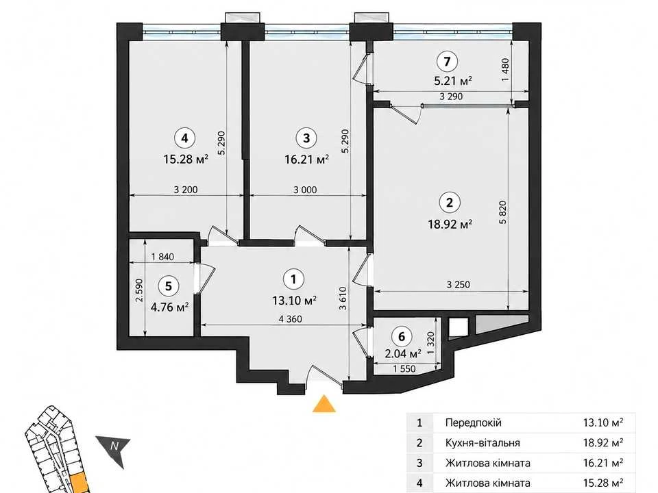 Квартира. Київ, Дніпровська набережна вул.
