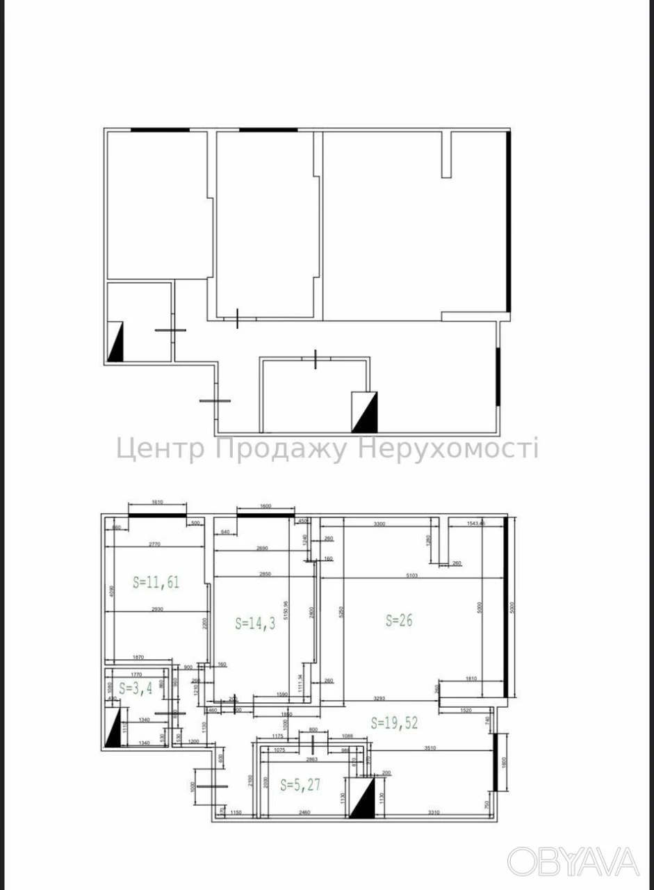 3-комнатная квартира, 80 м.кв.