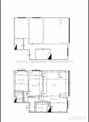 3-комнатная квартира, 80 м.кв.