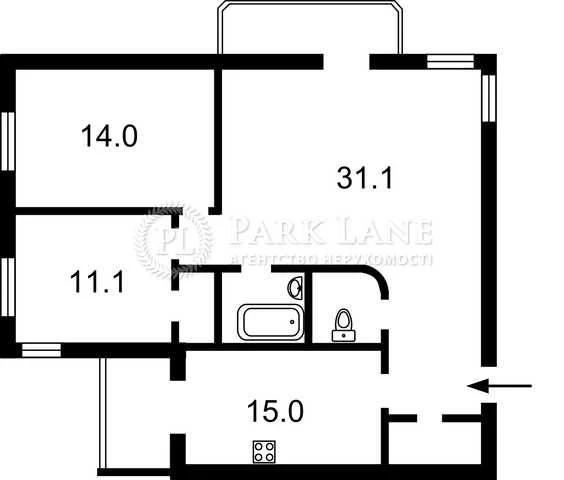 3-кімнатна квартира, Київ, Берестейський проспект, 89А
