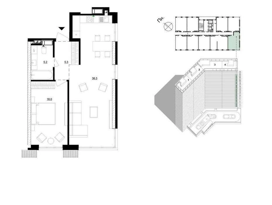 For sale: 2-room apartment, 67m2, residential complex Rusanivska Gavan, Mykilsko-Slobid