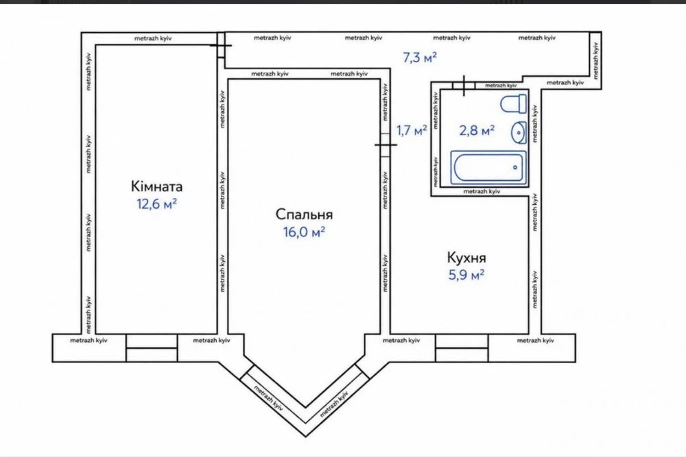 Терміново‼️Берестейський проспект, 7 Продам 2к квартиру 4 по