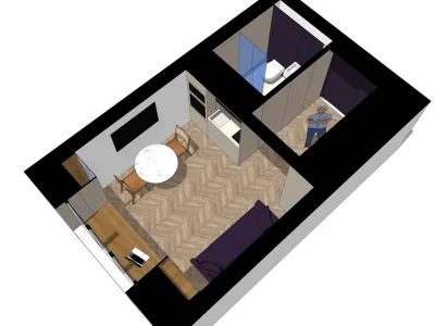 Продаж квартири 1-кімн. 20 м² 4/5 пов.