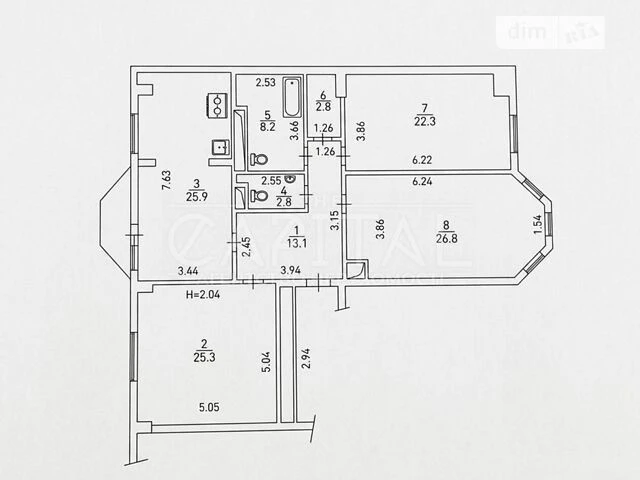 Sale of 4-room apartment 130 sq. m on Ivana Dyachenko Street 20 • ID 3