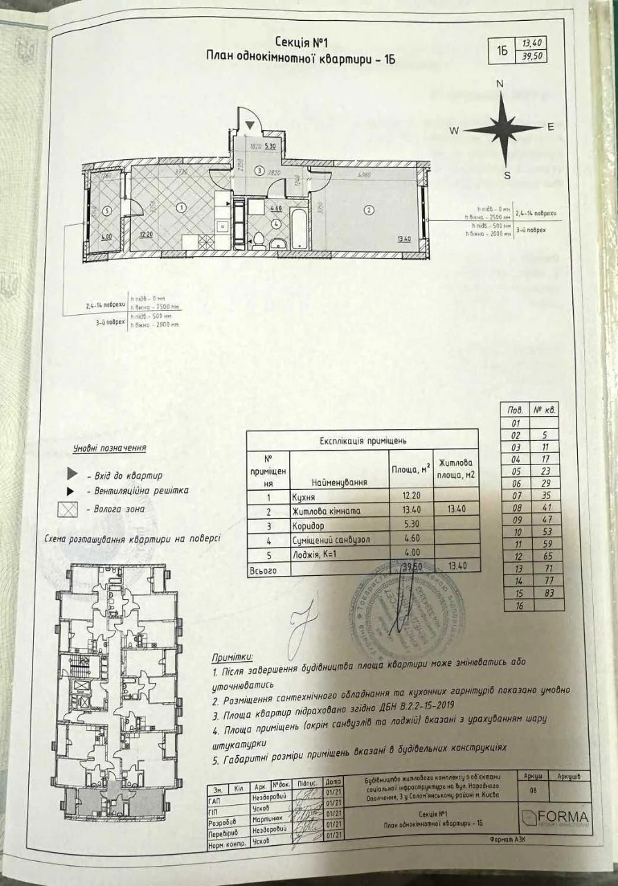 Продаж, 1-кім, ЖК SKY AVENUE, вул.Святослава Хороброго, 11-В