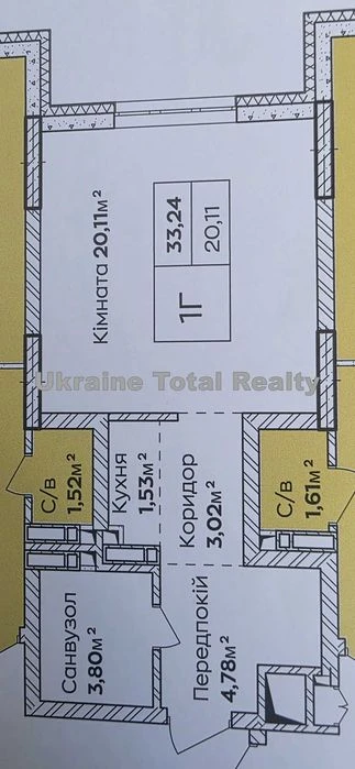 Residential complex Synergy Kyiv! 1-room studio 33m2! eOselya/Rozterminuv