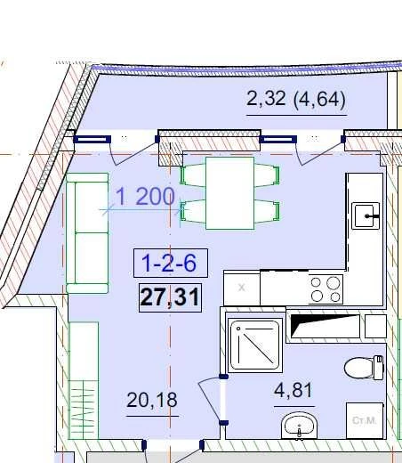 Продам квартиру біля парку Перемоги/проспект Шевченко/в Арка