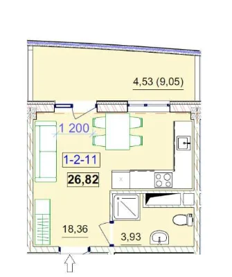 Продам квартиру для подобової аренди в Аркадії/Генуезська/Га