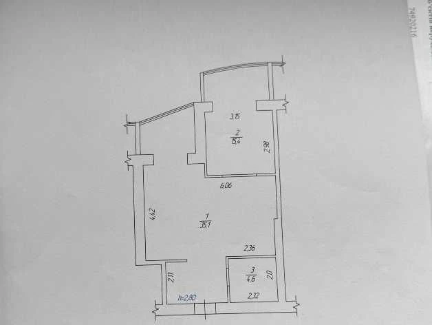 БЕЗНАЛ! Продам квартиру 55 м2 с газом, видовая ЖК Набережный.