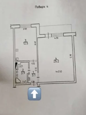 Продам 1-ком. квартиру на улице Рекордная / Малиновского, 4