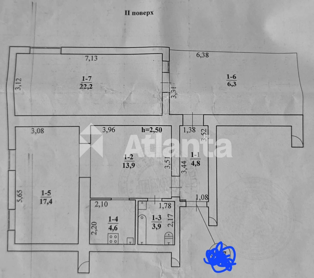 2-кімнатна квартира 73 м² - 31500 у.е ТОРГ Одесса