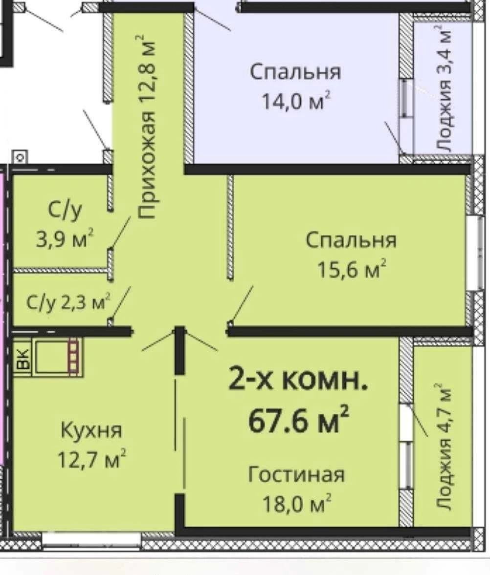 Продам 2 кімнатної квартири в ЖК «Омега» на Таїрова | вул. Т