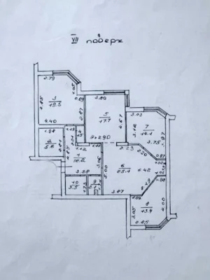 Просторная  3-х комнатная 117  кв.м в современном жилом комп