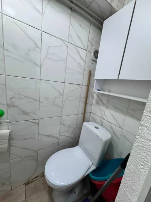 Квартира двухкомнатная с индивидуальным  газовым отоплением.