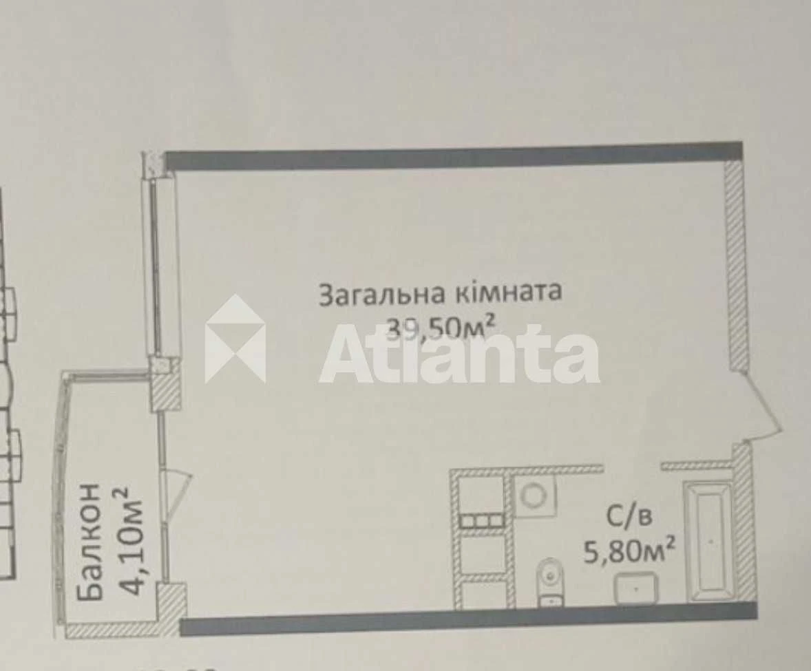 У продажу квартира з ремонтом в зданому житловому комплексі