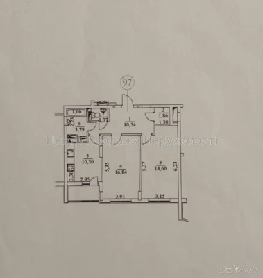 2-room apartment, 66.8 sq.m.