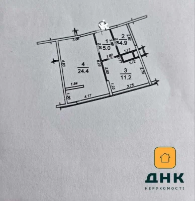 1-комнатная квартира с ремонтом, ЖК 43 Жемчужина, Аркадия