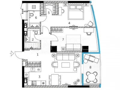 Apartment for sale in Saperne Pole