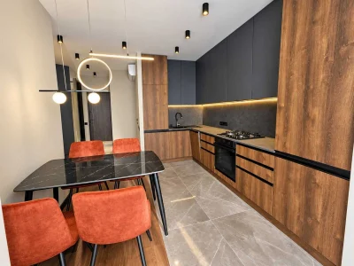 Дизайнерська 1к квартира 39 м² | Кухня-вітальня + спальня |