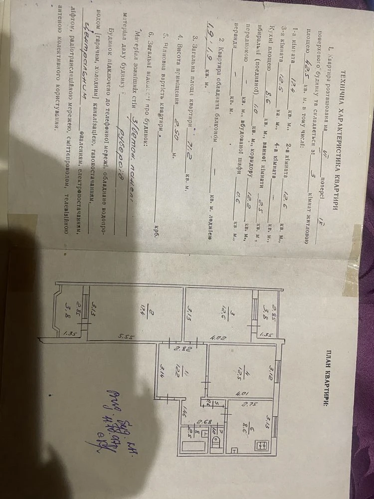 Продаж квартири 3х кімнатна