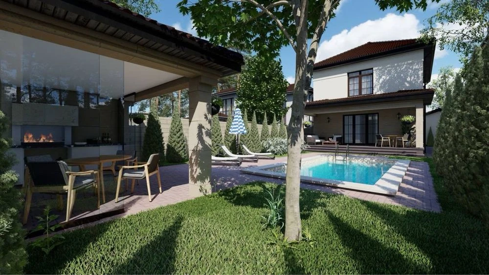 New HOUSE - 5 acres, garage, backyard for swimming pool, ROZS