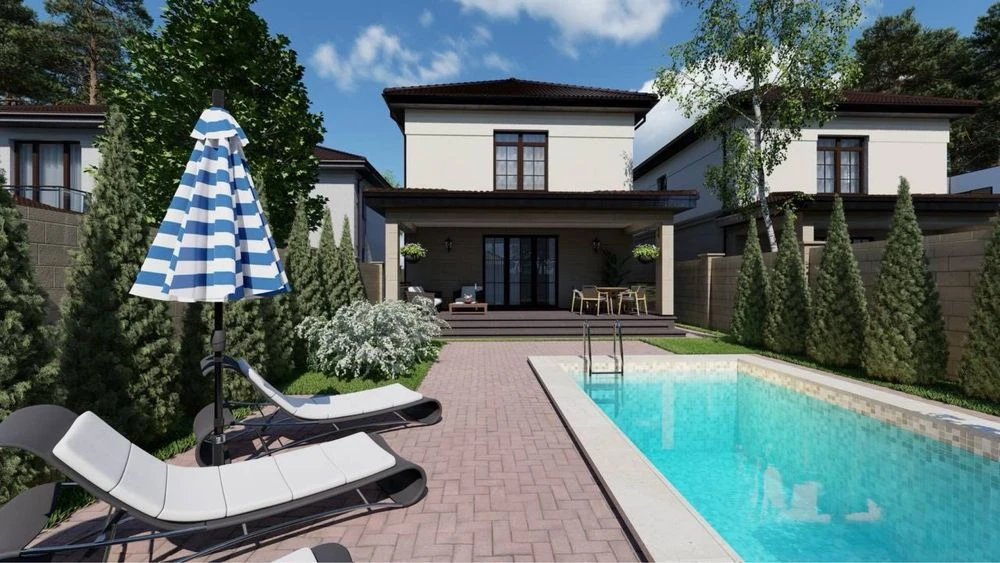 New HOUSE - 5 acres, garage, backyard for swimming pool, ROZS