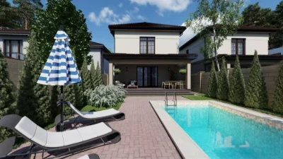 New HOUSE - 5 acres, garage, backyard for swimming pool, ROZS